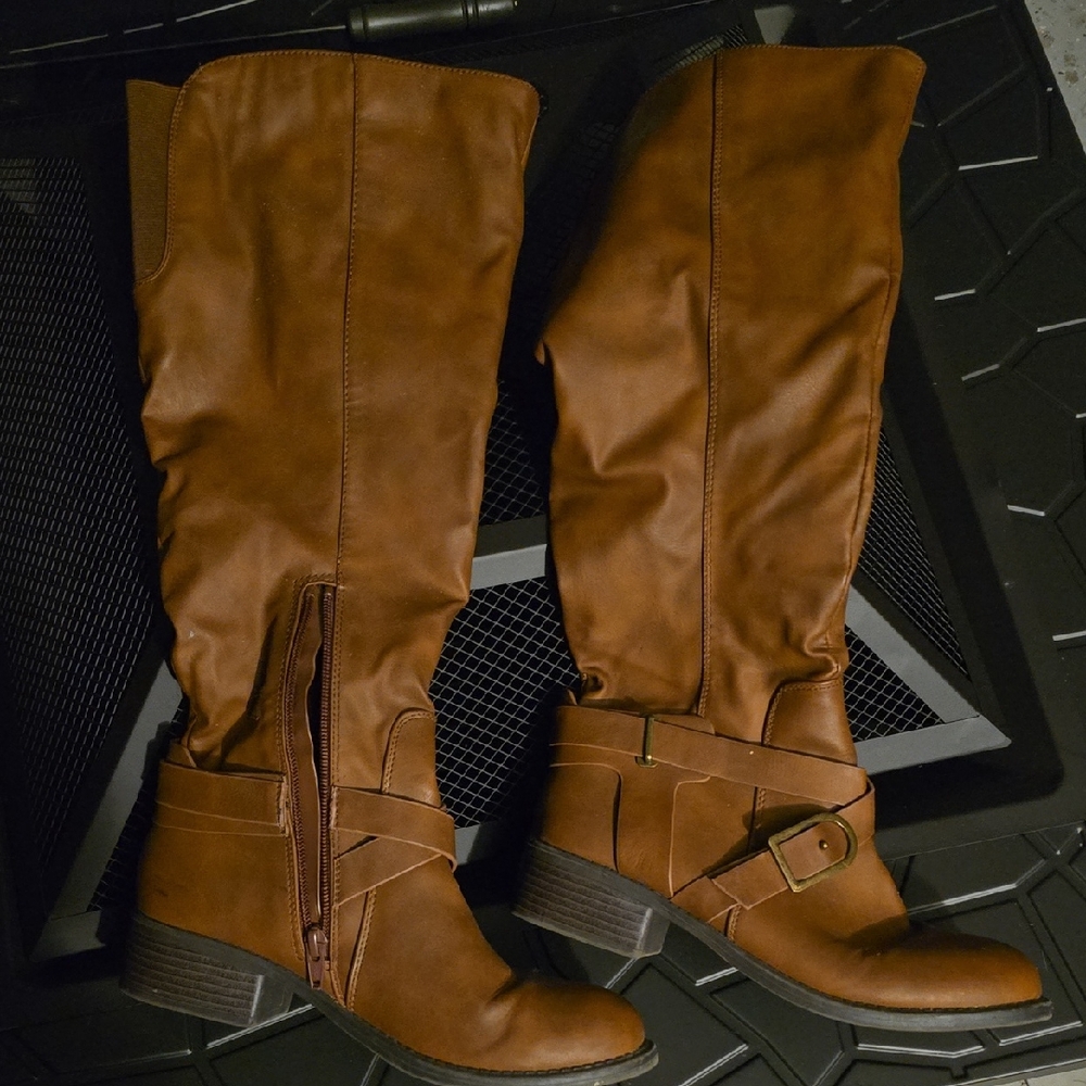 Kohl's Tan Over the Knee Women's Boots